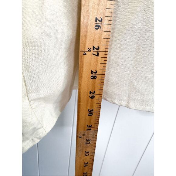 REVOLVE SNDYS Jamel Dress Beige Cream Babydoll Tiered Smock Linen 4 - Picture 6 of 12